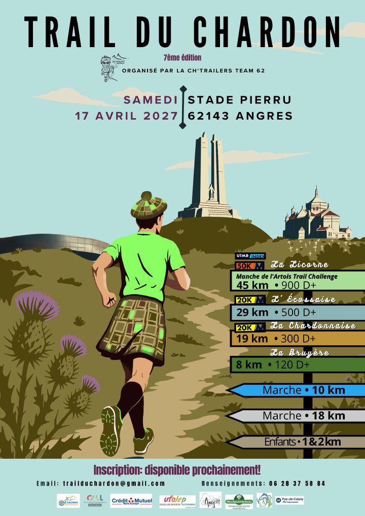 Affiche de la 7e édition du Trail du Chardon